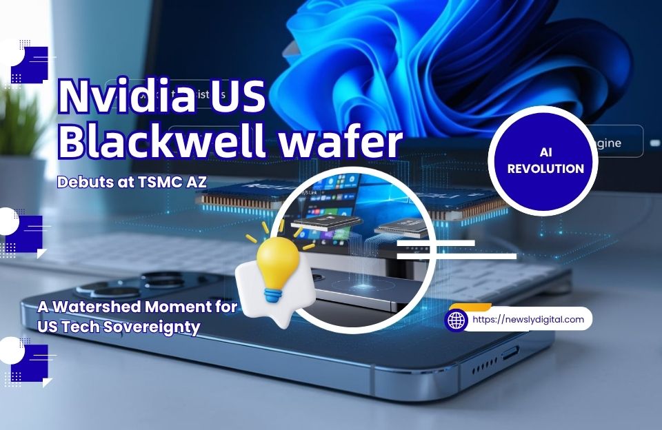 nvidia us blackwell wafer debuts at tsmc az 2025