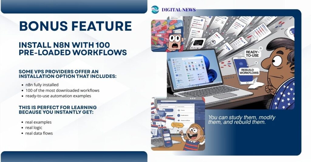 n8n Expert Before 2026 — Ultimate Beginner-Friendly Study Guide 11 Bonus Feature — Install n8n With 100 Pre-Loaded Workflows