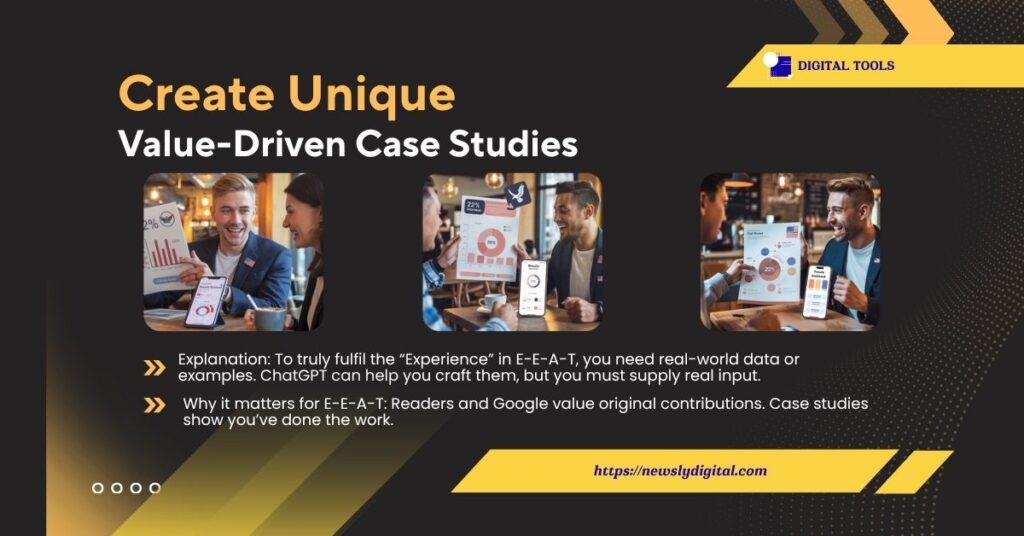 Create Unique, Value-Driven Case Studies or Examples