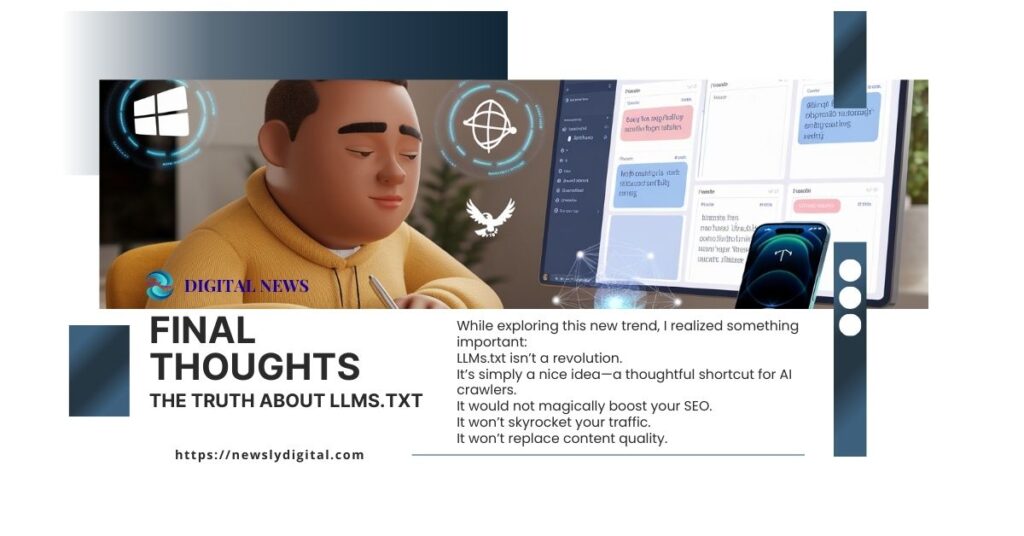 What Is LLMs.txt And Why It Matters for AI-Driven SEO 2026 12 Final Thoughts - The Truth About LLMs.txt - The Game Changer