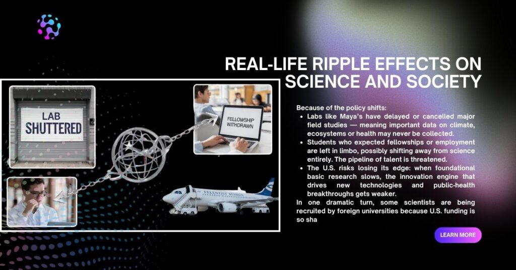 Real‑life ripple effects on science and society