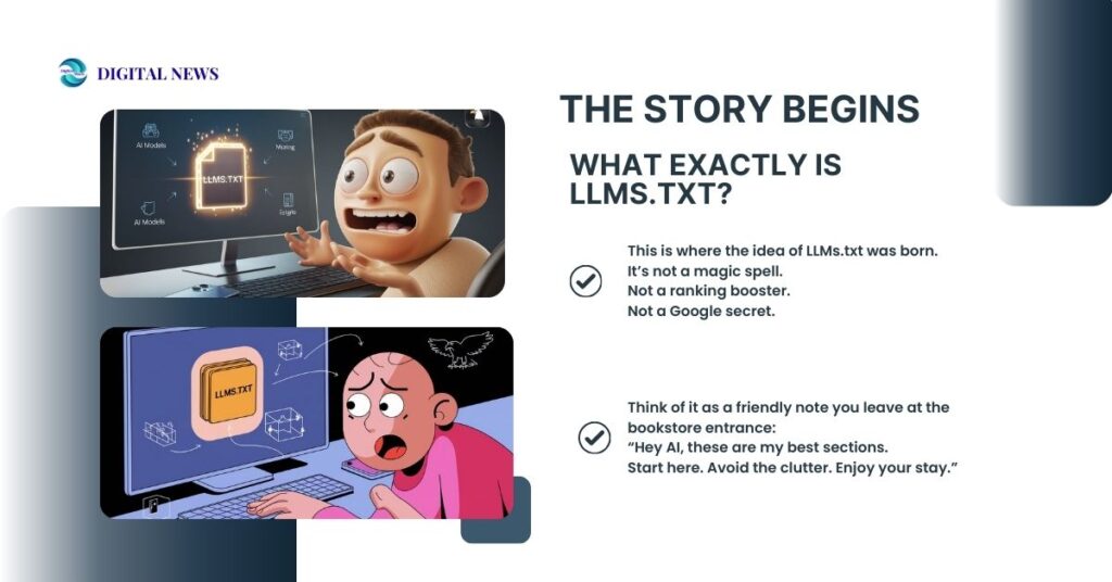 What Is LLMs.txt And Why It Matters for AI-Driven SEO 2026 3 The Story Begins - What Exactly Is LLMs.txt - Game Changer
