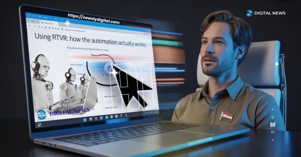Browser automation demonstrated with RTRVR AI controlling clicks and scrolling