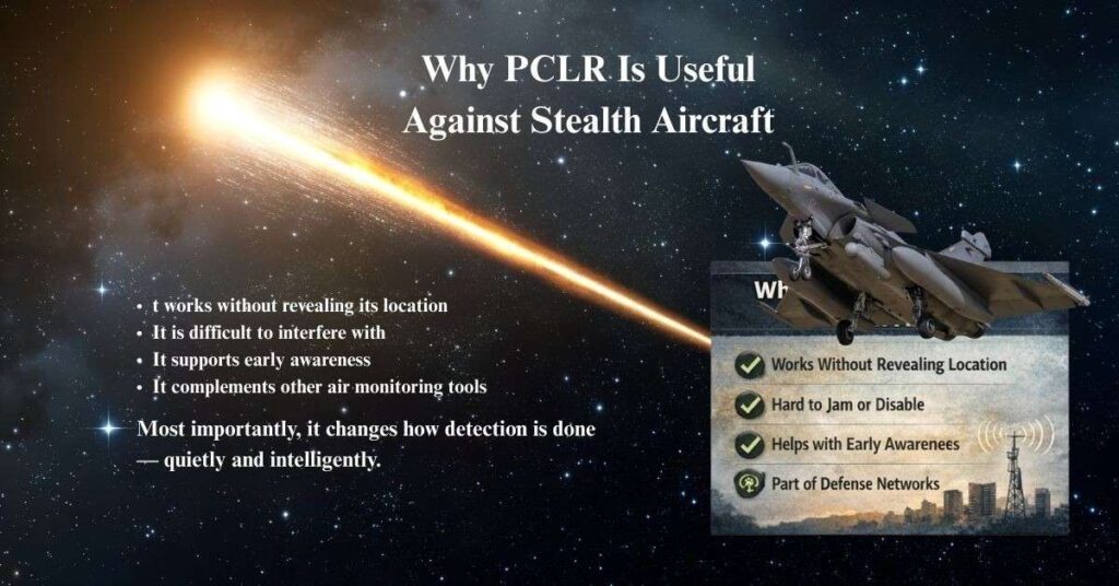 Why PCLR Is Useful Against Stealth Aircraft